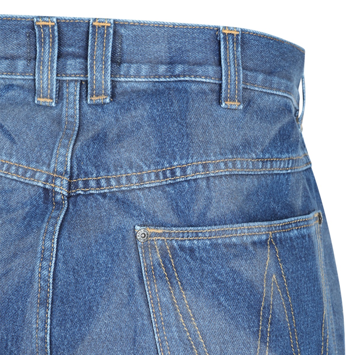 BLUE COTTON DENIM JEANS BLUE COTTON DENIM JEANS