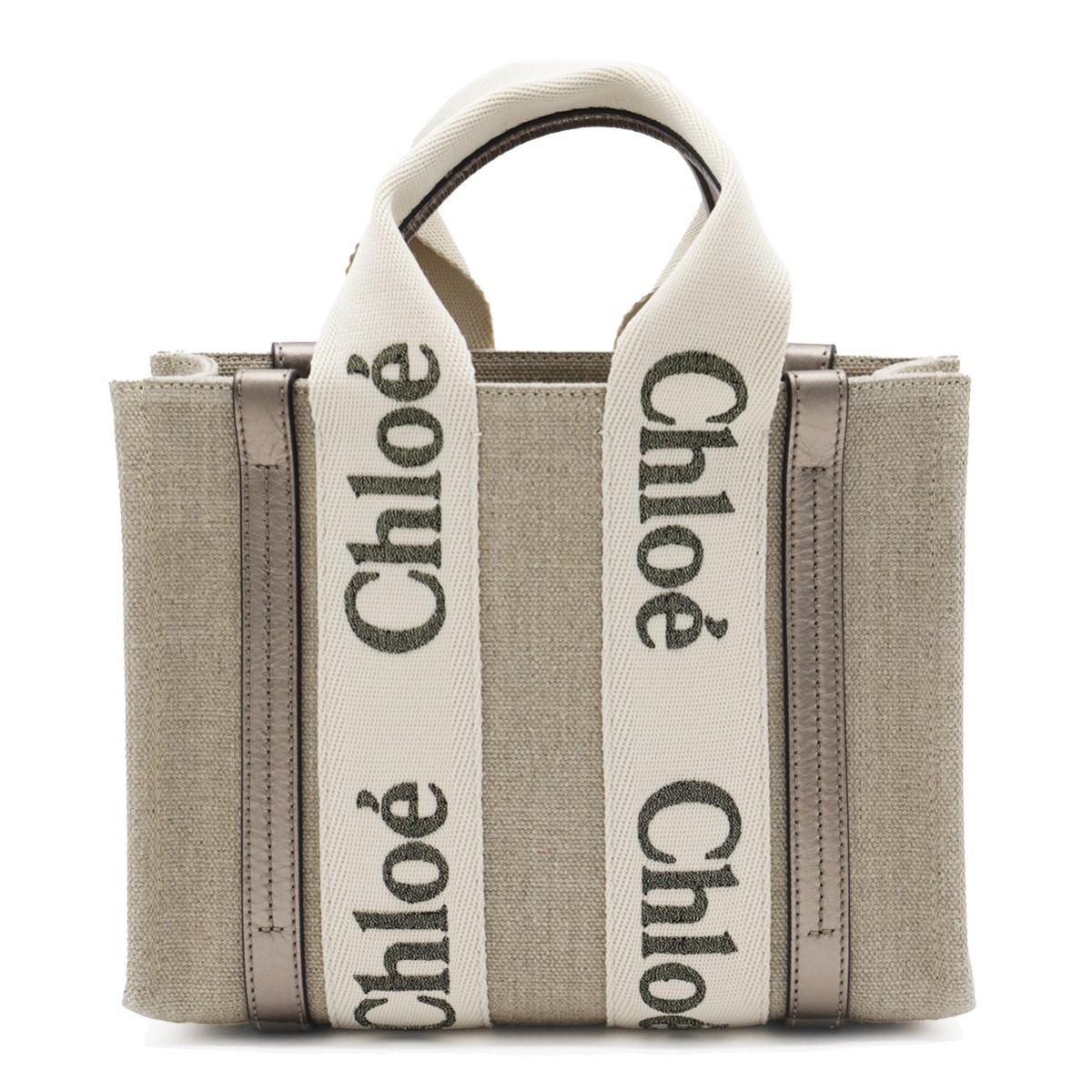 BEIGE WOODY TOTES