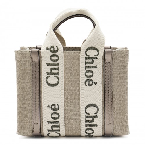 BEIGE WOODY TOTES