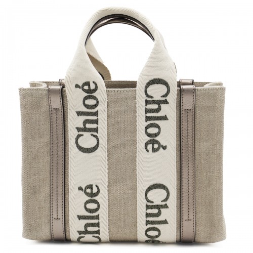 BEIGE WOODY TOTES