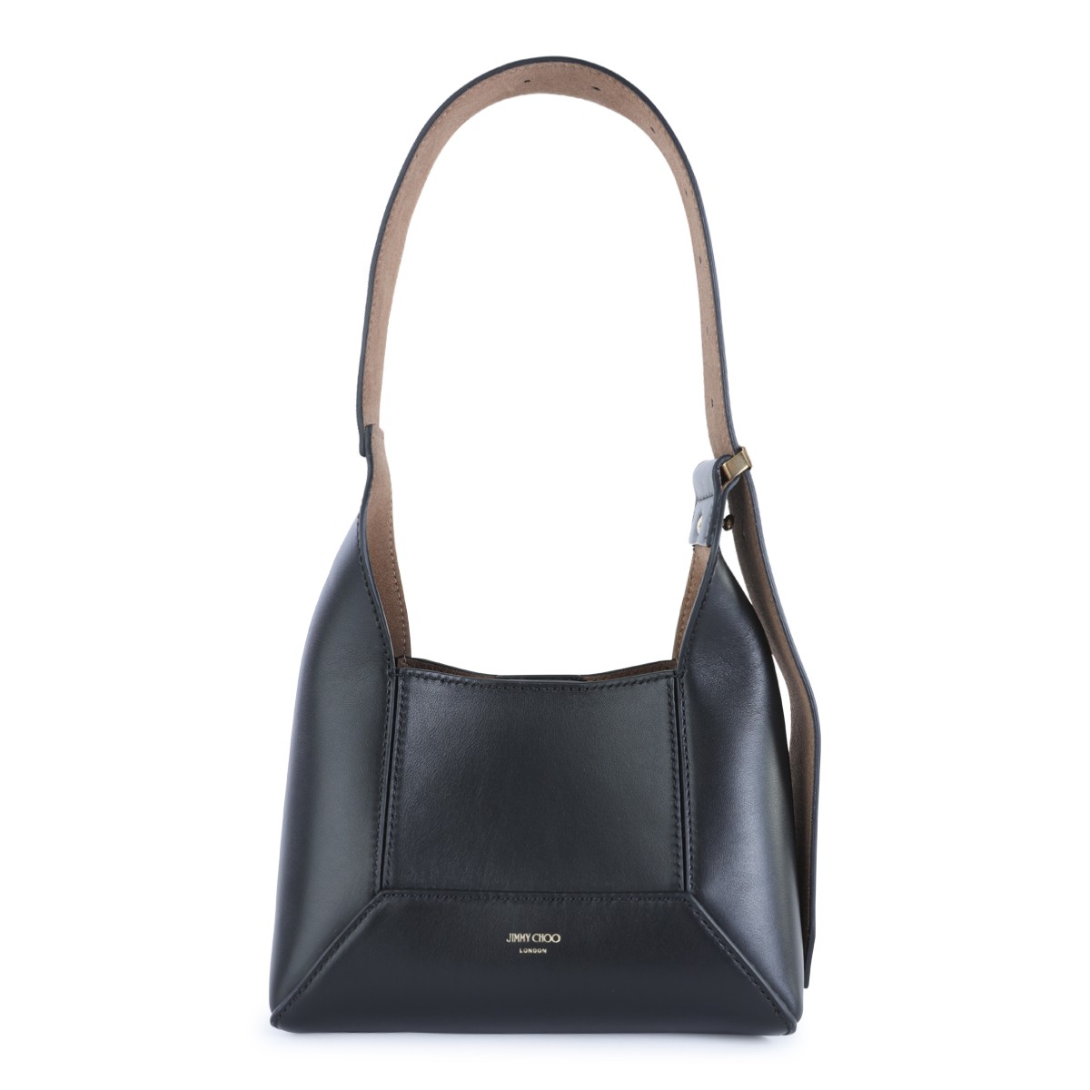 BLACK LEATHER SHOULDER BAG