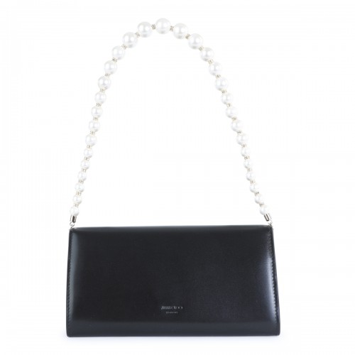 BLACK LEATHER SHOULDER BAG