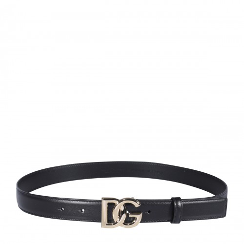 BLACK LEATHER BELT