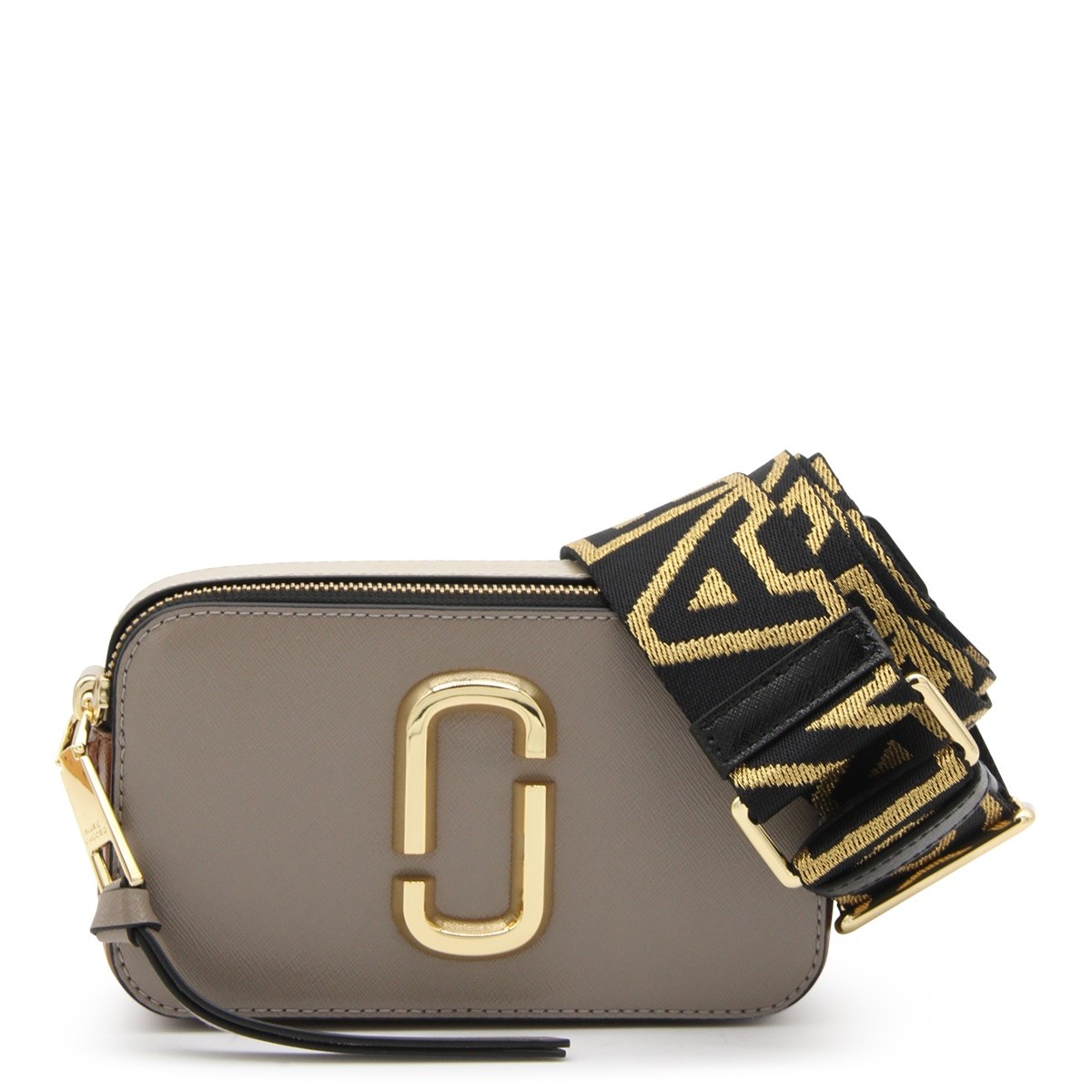 CEMENT AND MULTICOLOR LEATHER THE SNAPSHOT CROSSBODY BAG