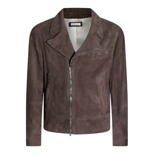 BROWN LEATHER JACKET