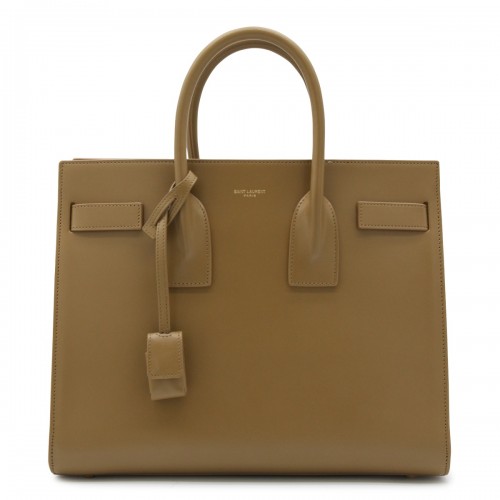 LIGHT BROWN LEATHER SAC DE JOUR SMALL TOP HANDLE BAG