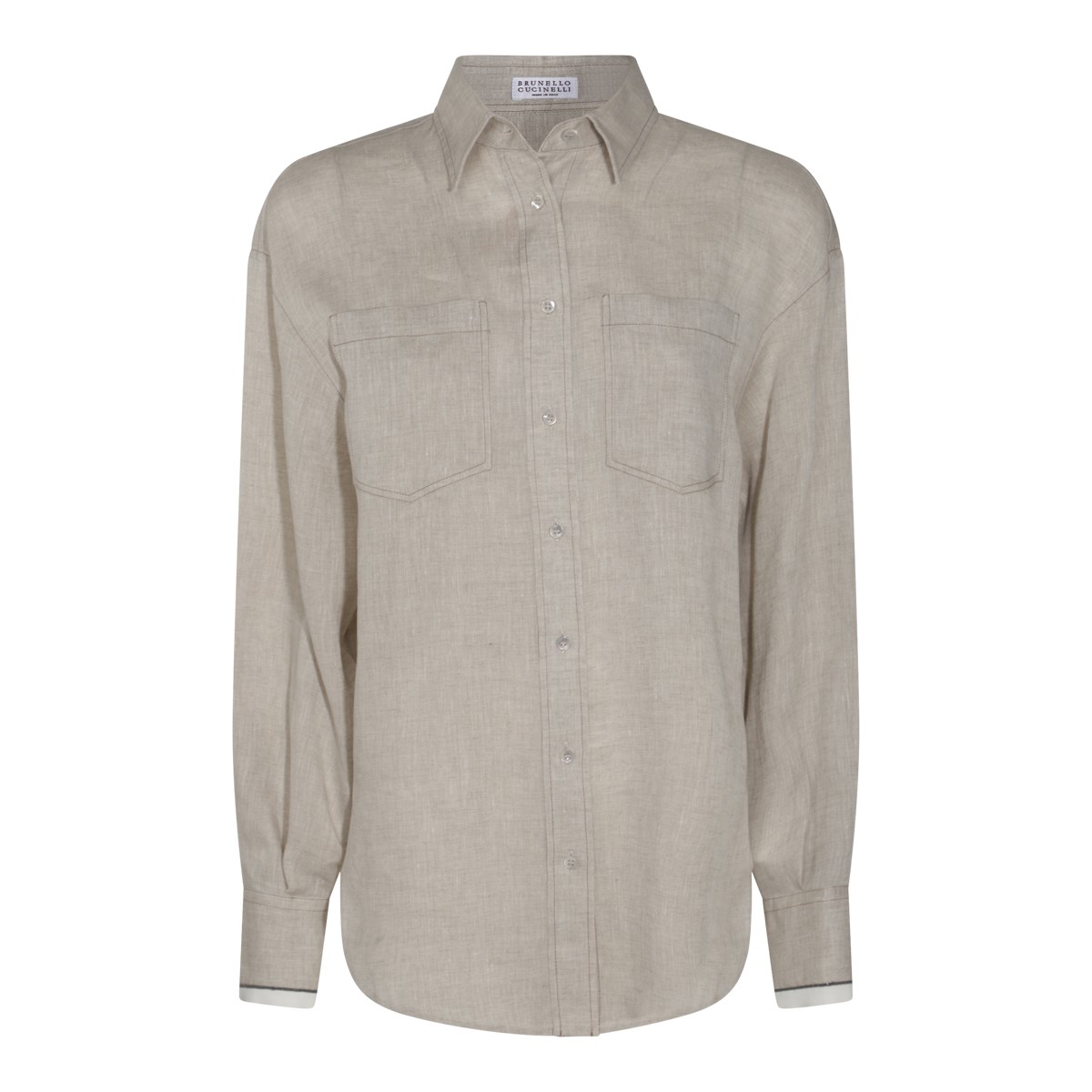 BEIGE LINEN SHIRT