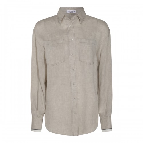 BEIGE LINEN SHIRT