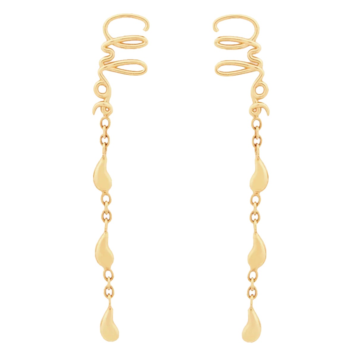 GOLD METAL EARRINGS