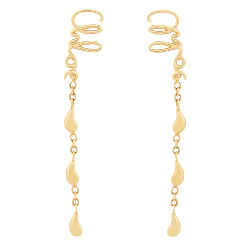 GOLD METAL EARRINGS