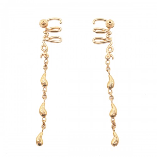 GOLD METAL EARRINGS