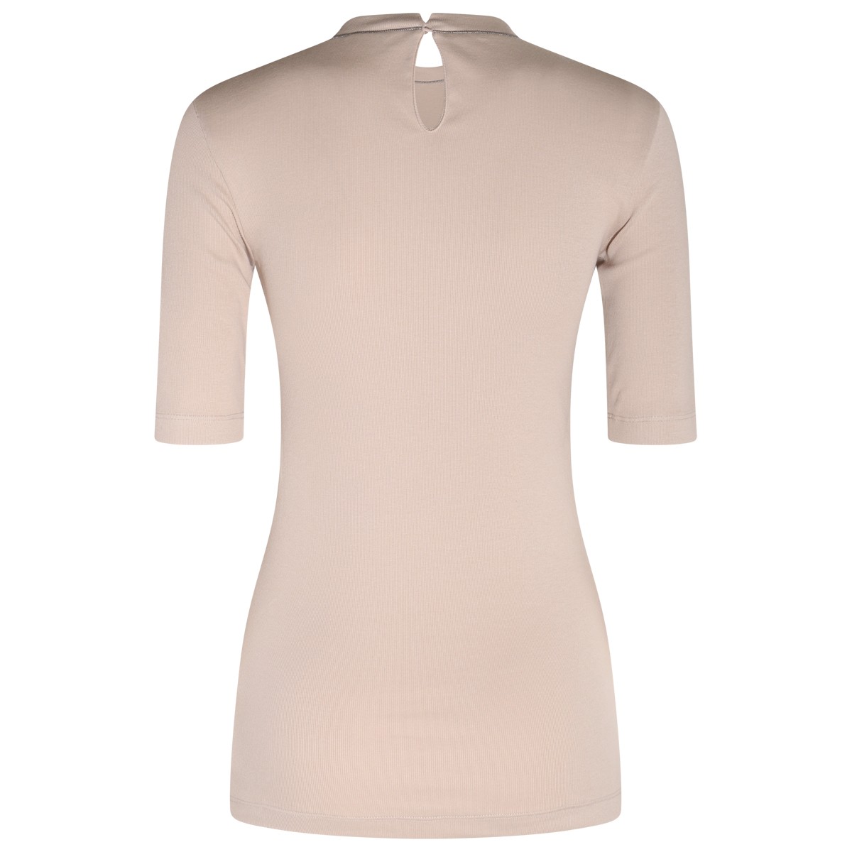 BEIGE COTTON T-SHIRT