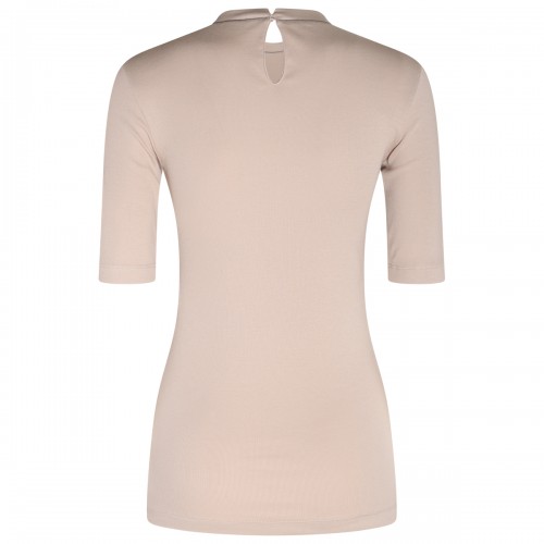 BEIGE COTTON T-SHIRT