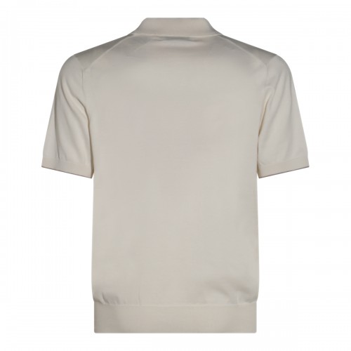 WHITE COTTON POLO SHIRT