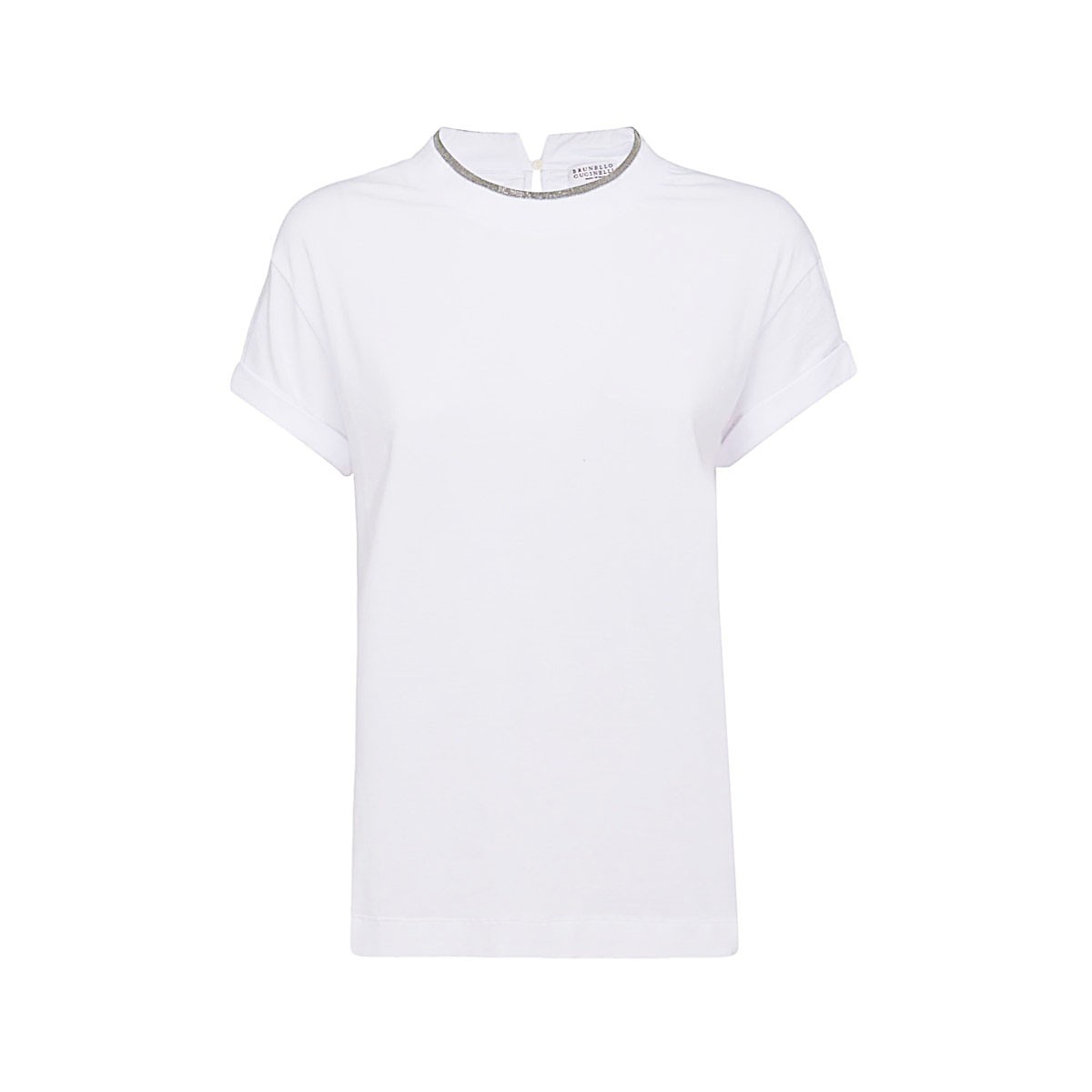 WHITE COTTON T-SHIRT