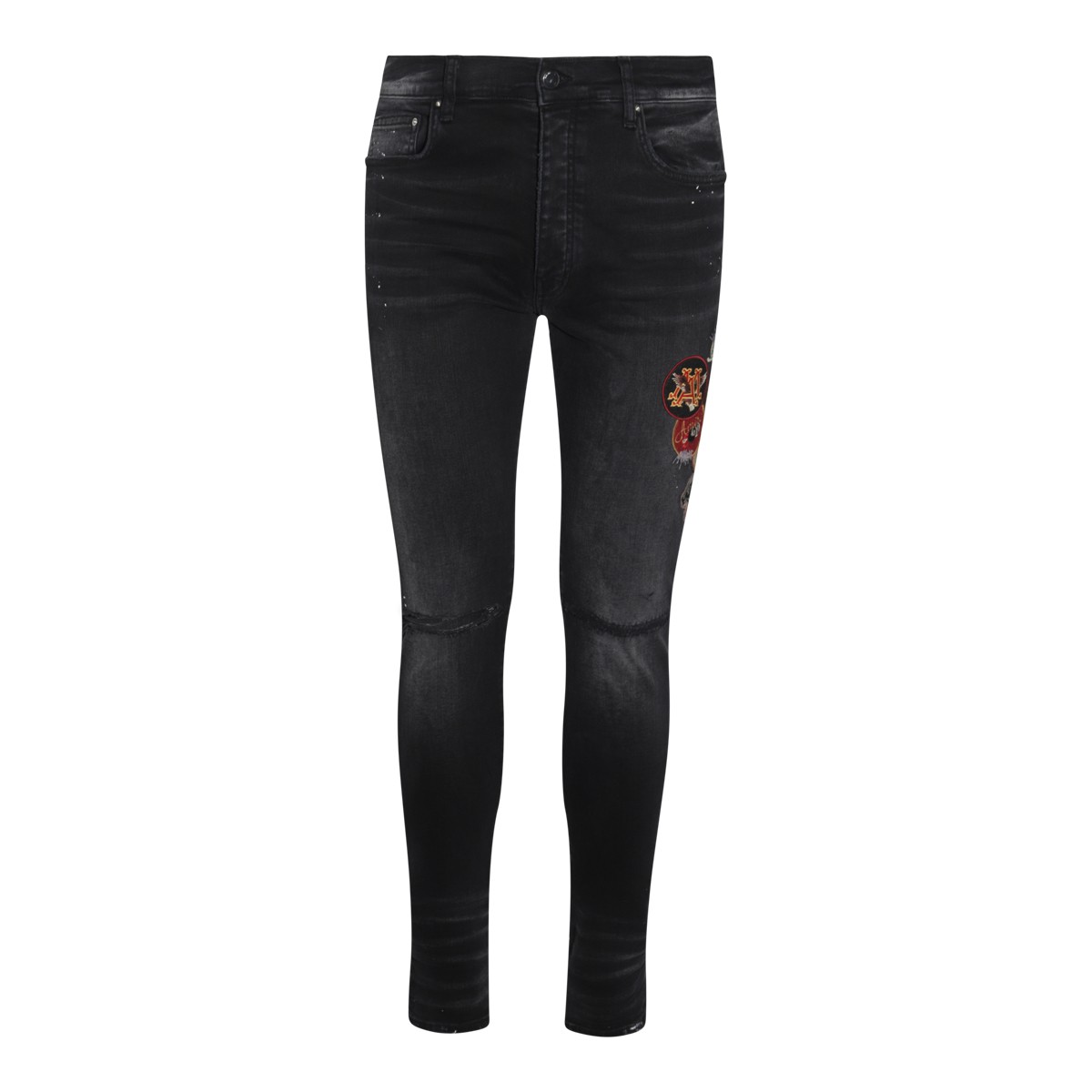 BLACK COTTON DENIM JEANS