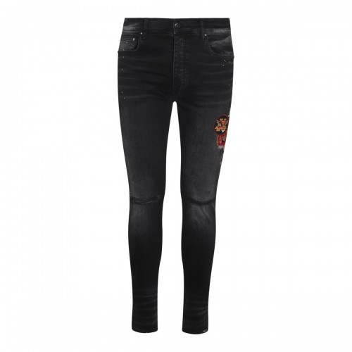 BLACK COTTON DENIM JEANS