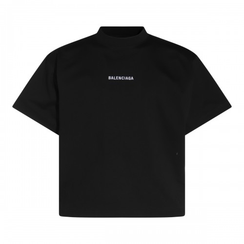 BLACK COTTON T-SHIRT