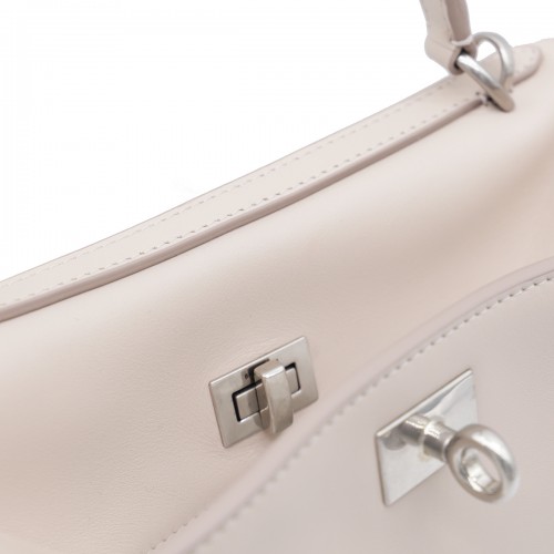 BEIGE RODEO S LEATHER TOP HANDLE BAG