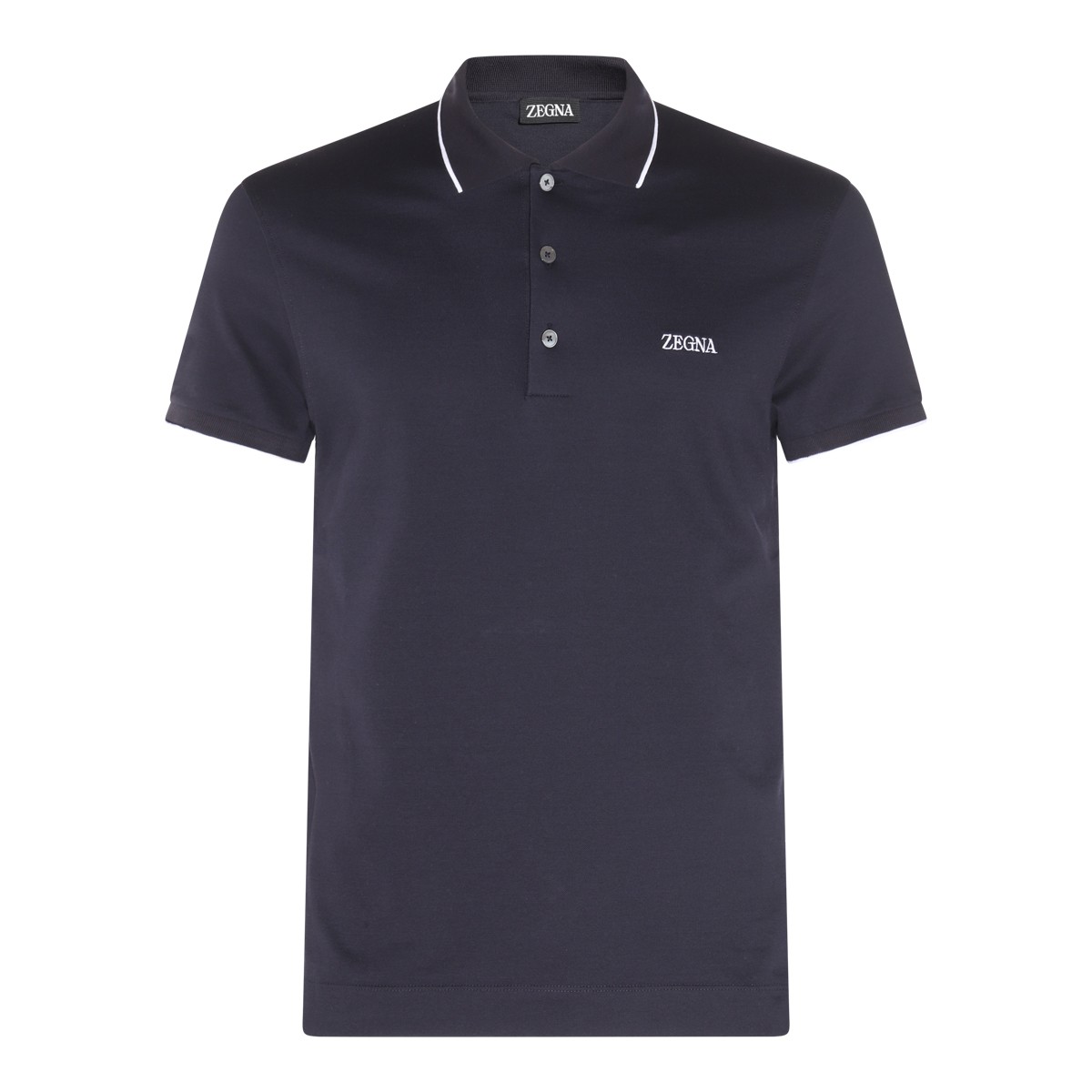 NAVY COTTON POLO SHIRT