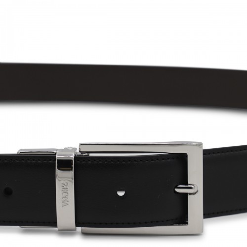 BLACK LEATHER BELT