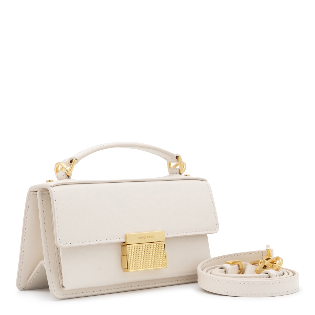 WHITE LEATHER CROSSBODY BAG WHITE LEATHER CROSSBODY BAG