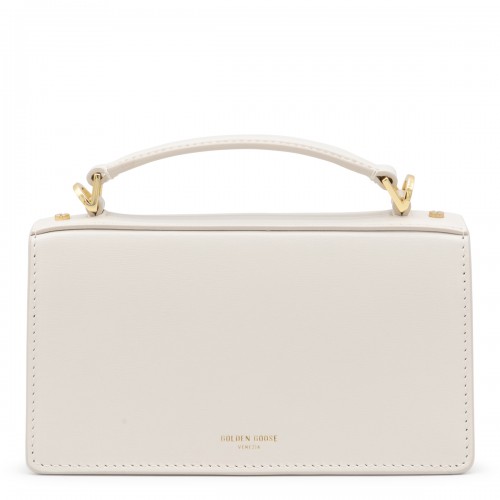 WHITE LEATHER CROSSBODY BAG