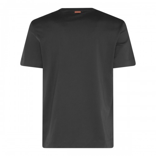 BLACK COTTON T-SHIRT