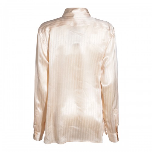 LIGHT BEIGE SILK SHIRT