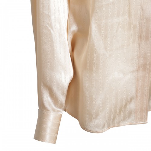 LIGHT BEIGE SILK SHIRT