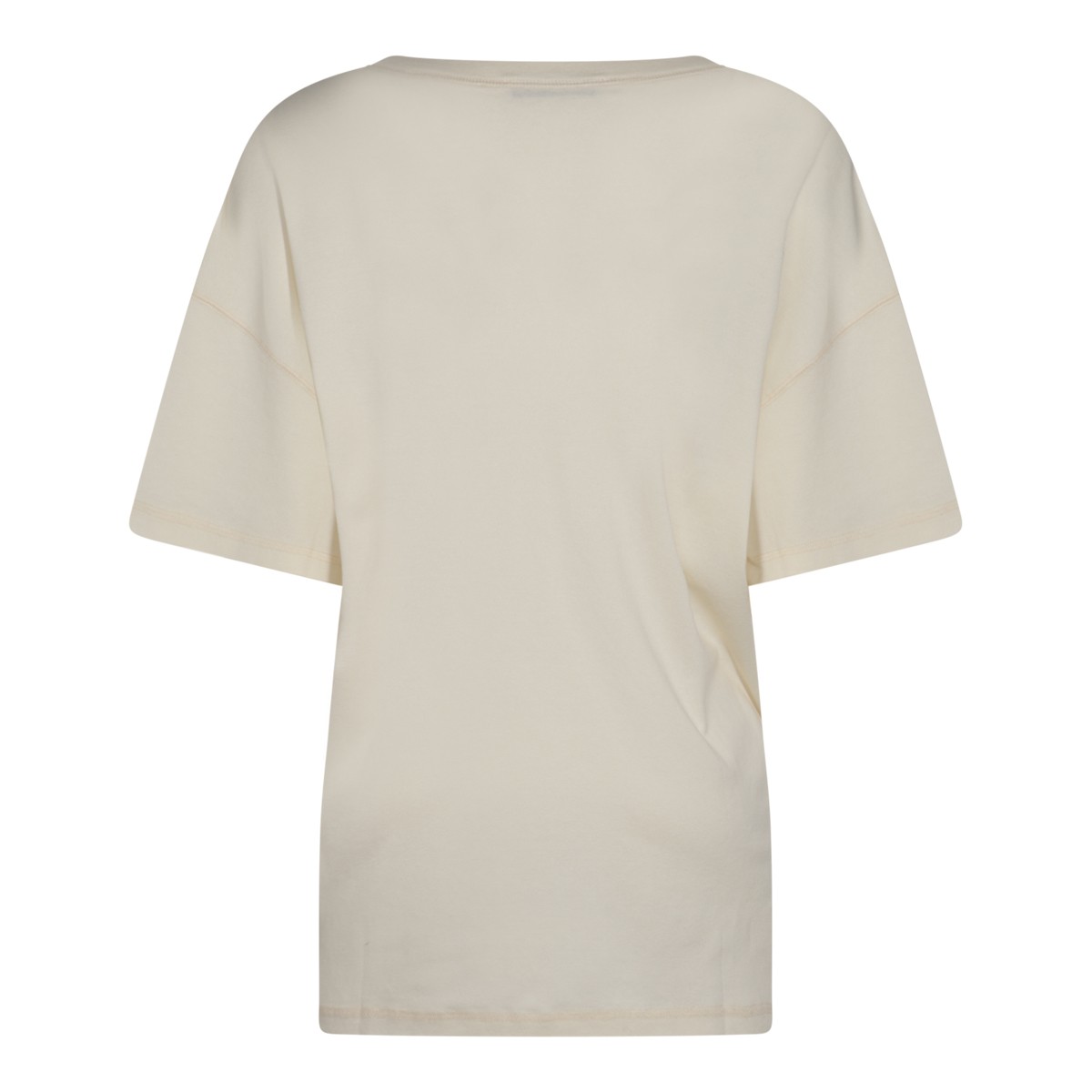 BEIGE COTTON T-SHIRT