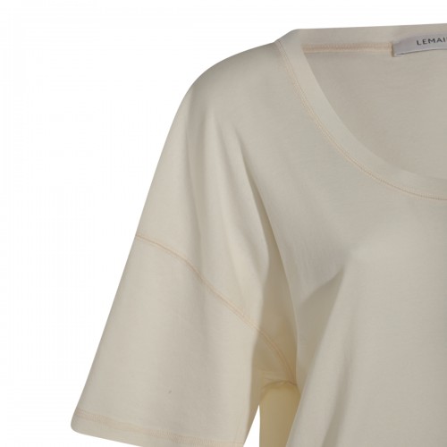 BEIGE COTTON T-SHIRT