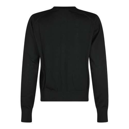 BLACK WOOL KNITWEAR