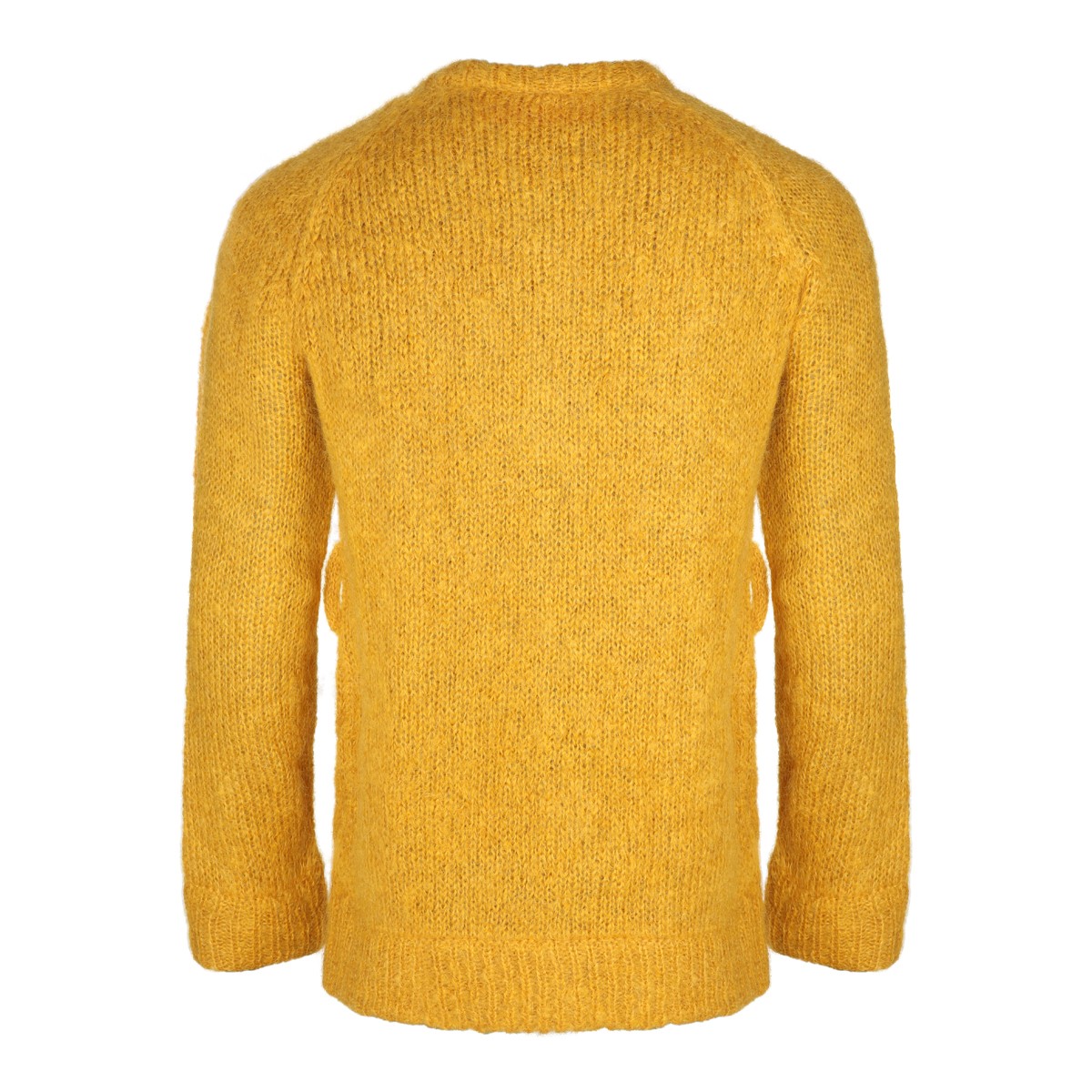 YELLOW WOOL BLEND KNITWEAR YELLOW WOOL BLEND KNITWEAR
