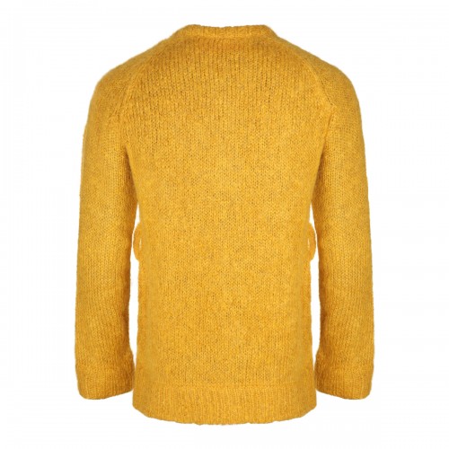 YELLOW WOOL BLEND KNITWEAR