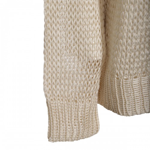 BEIGE SILK KNITWEAR