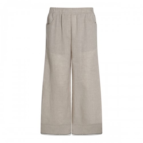 BEIGE LINEN PANTS