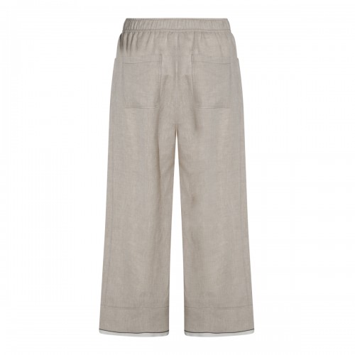 BEIGE LINEN PANTS