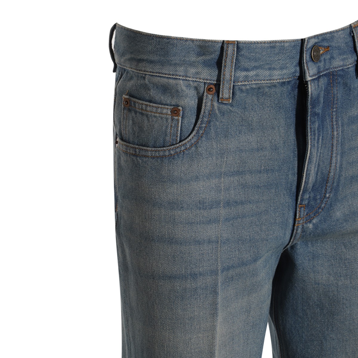 GREY COTTON DENIM JEANS