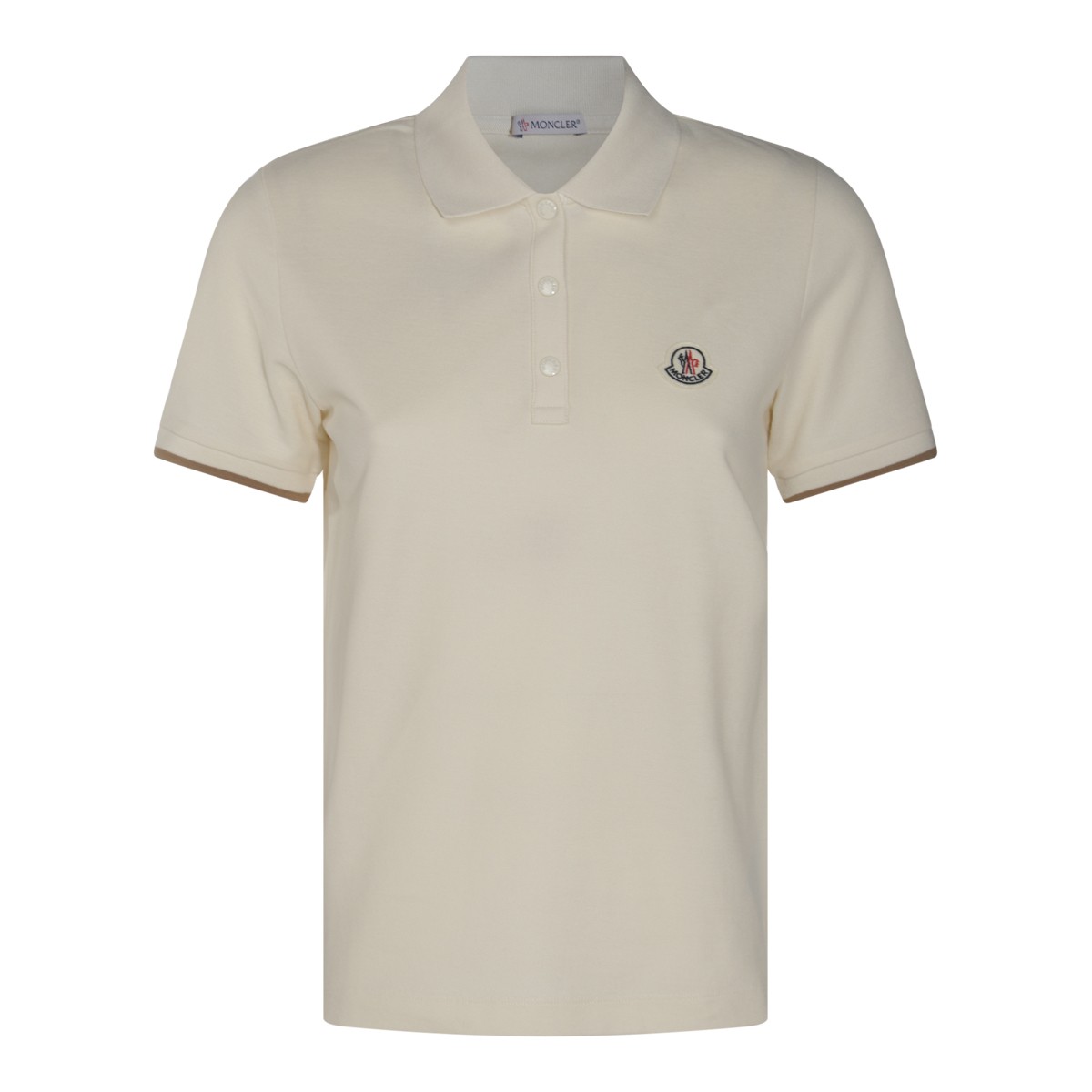 CREAM COTTON POLO SHIRT