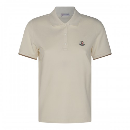 CREAM COTTON POLO SHIRT