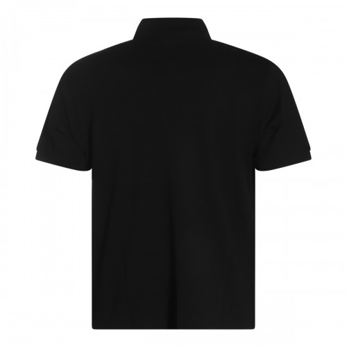 BLACK COTTON POLO SHIRT