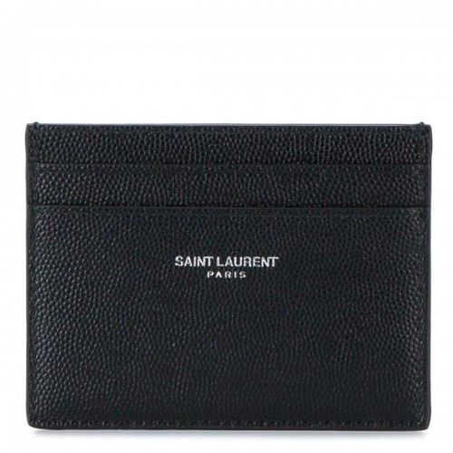 BLACK LEATHER CARD HOLDER