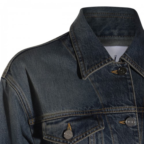 DARK BLUE COTTON DENIM JACKET