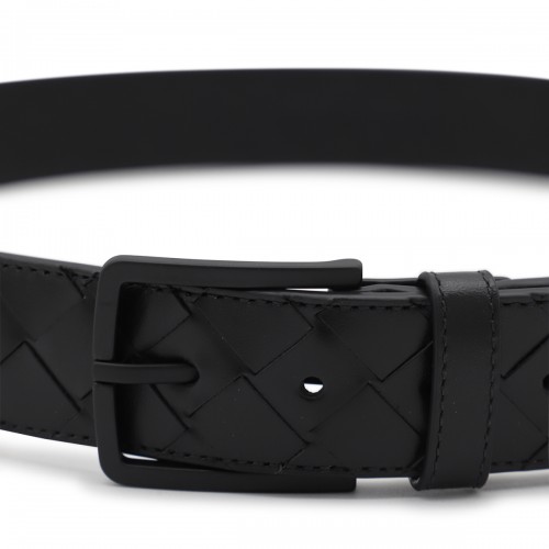 BLACK LEATHER BELT