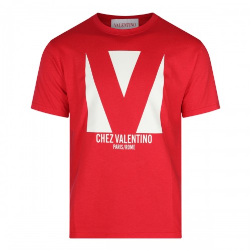 RED COTTON T-SHIRT