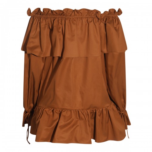 BROWN COTTON DRESS