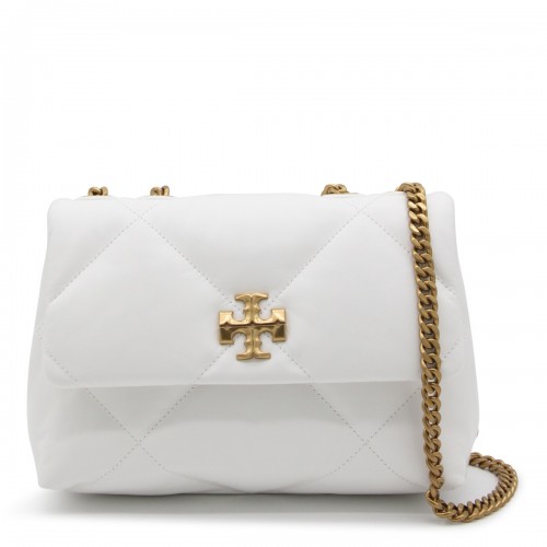 WHITE LEATHER KIRA SHOULDER BAG