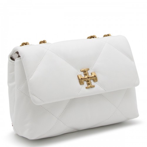 WHITE LEATHER KIRA SHOULDER BAG