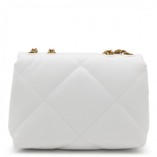 WHITE LEATHER KIRA SHOULDER BAG